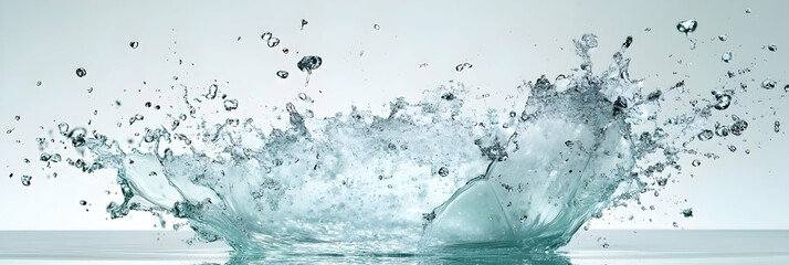 Wall Mural - water splash photo - clear, aqua, liquid