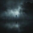 © OHG - Eerie Pathway Through a Foggy Graveyard