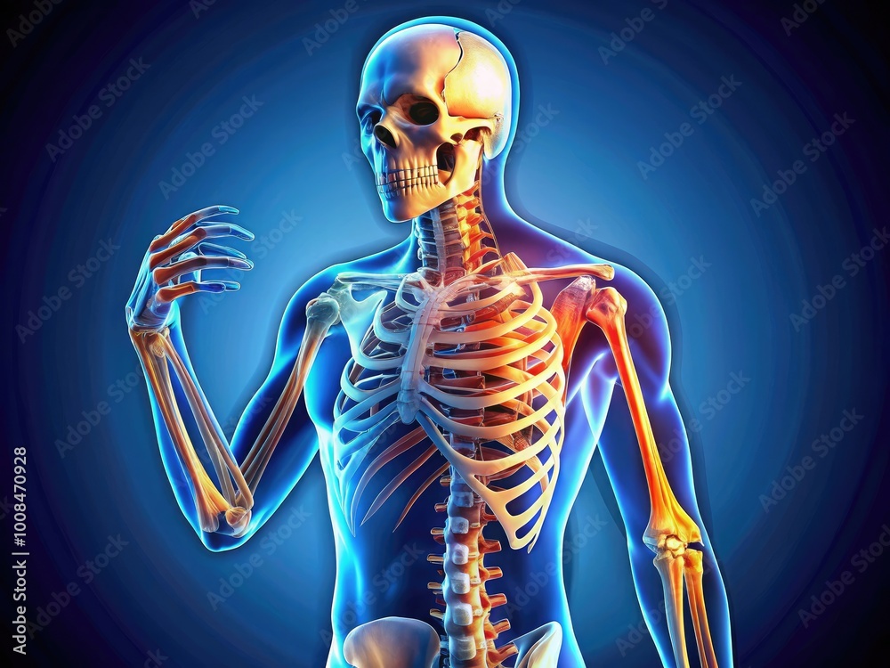 Detailed Anatomical Illustration of Elbow Bones Featuring Humerus ...