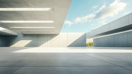 Poster - Modern Abstract Architecture with Expansive Spaces