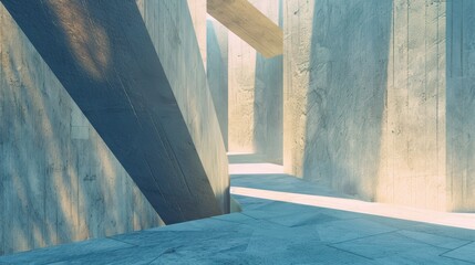 Poster - Abstract Monumental Architecture with Towering Structures