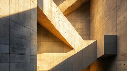 Poster - Monumental Abstract Architecture with Towering Structures