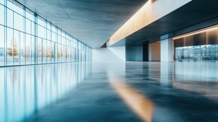Poster - Modern Sharp Angled Architecture with Reflective Surfaces