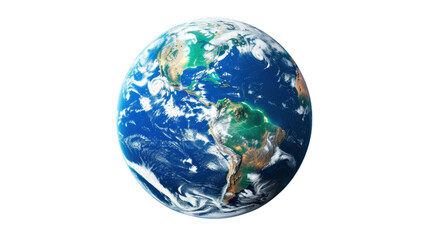 earth globe planet on white background