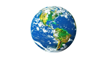 earth globe planet on white background