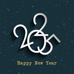 Wall Mural - Happy New Year background with text design