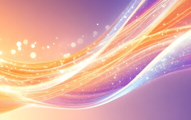 Glitter sparkling wavy clear lines abstract harmony background, generative ai