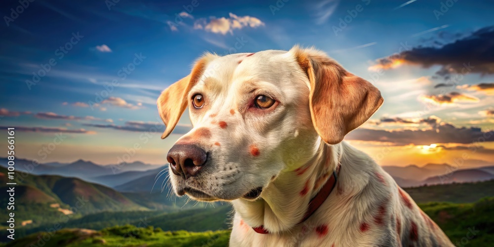 Image showcasing High-resolution images of canine skin infections showcasing symptoms ...