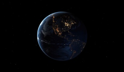 planet earth globe view from space.