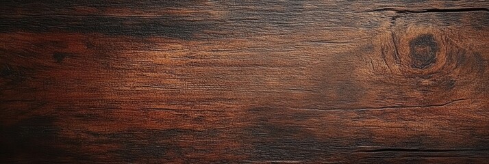 Poster - Dark Brown Wood Texture for Background Use