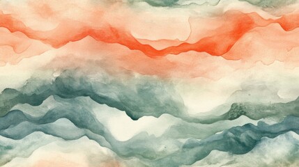Wall Mural - abstract watercolor seamless pattern with soft gradients background