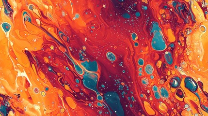 Wall Mural - artistic splashes of color seamless pattern. vibrant splashes of multicolored paint background