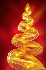 Wall Mural - Abstract Christmas tree lights