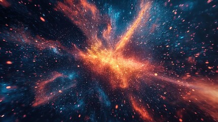 Wall Mural - cosmic dust and light