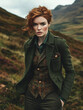 © Erzsbet - Model in Wool Jacket in the Scottish Highlands