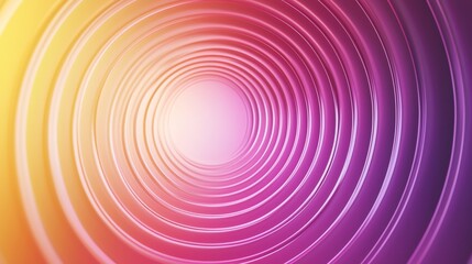 Wall Mural - A futuristic 3D background with gradient transitions from white to soft magenta, yellow color