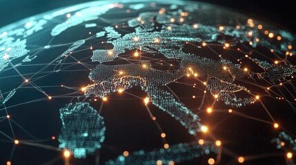 Poster - Digital Global Network Visualization Over Europe