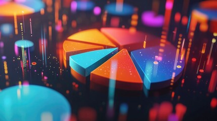 Poster - Colorful Data Visualization with Pie Charts and Graphs