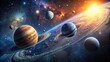 © Danicha - Stunning Celestial View of the Planets in Space with Stars and Cosmic Background for Astronomy Lovers