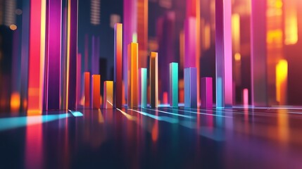 Poster - Colorful Abstract Data Visualization Concept