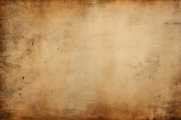 Processed collage of ancient scroll sheet of brown aged paper texture. Background for banner