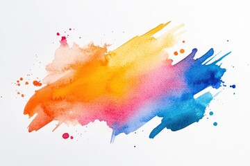 Poster - Vibrant watercolor splash art