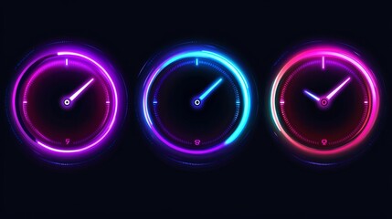 Poster - A futuristic HUD interface. A futuristic GUI for the use in game backgrounds. Technology background in the digital age. Stocks.