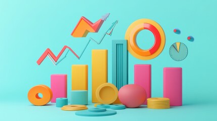 Poster - Colorful 3D Graph Elements for Data Visualization