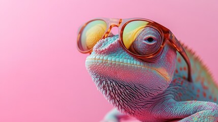 Poster - Chameleon in Sunglasses