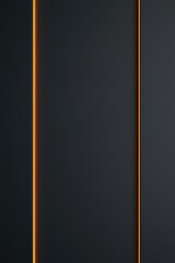 Poster - A sleek, modern background featuring dark tones and vibrant orange lines, perfect for creative projects and digital design.
