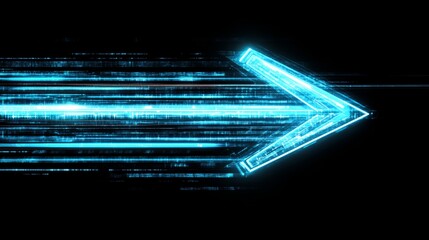 Poster - Stylish abstract background. Futuristic illustration with neon rays. Digital glitter texture. Parallel cyber strings pattern.