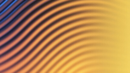 Poster - A vibrant, abstract background featuring smooth, flowing waves in warm tones of orange and blue, perfect for creative projects.