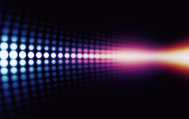Poster - Grainy gradient background blue pink yellow abstract glowing color wave black dark backdrop noise texture banner poster header design