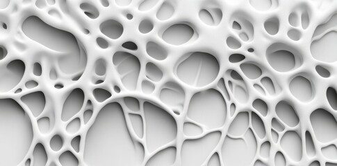 Poster - Brain and Mind in white and black, monochrome. Stock modern framework. Illustration of nerves in 3D.