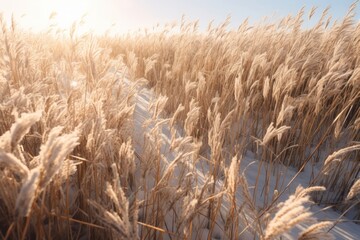 Canvas Print - Outdoors field plant wheat.