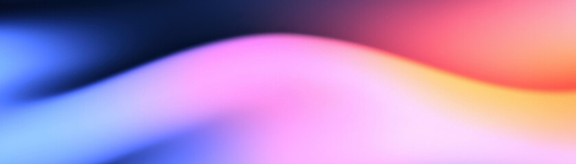 Poster - Abstract pastel neon holographic blurred grainy gradient background texture. Colorful digital grain soft noise effect pattern. Lo-fi multicolor vintage retro design.