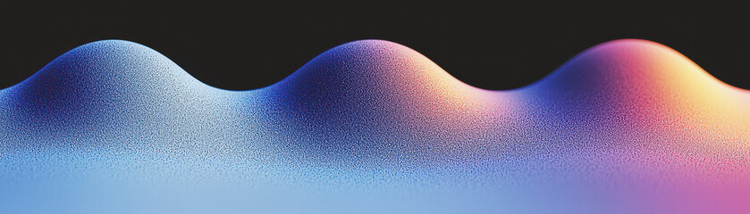 Poster - A mesmerizing abstract wave pattern featuring a blend of vibrant colors and smooth gradients, perfect for backgrounds and creative projects.
