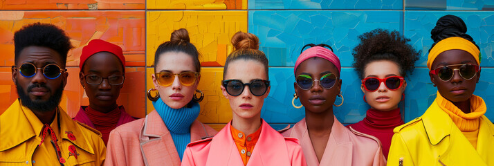 stylish young women enjoying a fashionable summer day in the city, posing with sunglasses and hats.