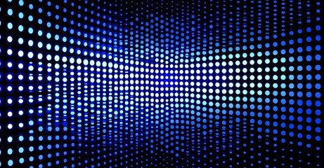 Poster - Abstract background with futuristic dots connected by a computer