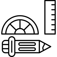 Canvas Print - Protractor Icon