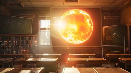Poster - Immersive Virtual Classroom for Interactive Global Warming Simulations and Learning