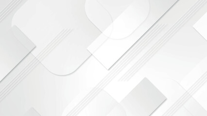 Fototapete - Abstract colorful gradient geometric shape White background.