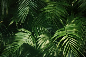 Canvas Print - Palm leaves backgrounds vegetation outdoors.