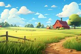 Grass farm architecture landscape.