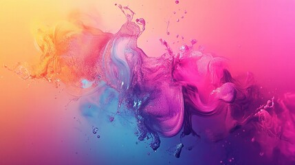 Poster - Vibrant Abstract Digital Background Design