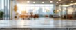 © SuriyaPhoto - Marble stone tabletop and blurred bokeh office interior space background - can used for display or montage your products. , isolated on white background,  , copy space for text,