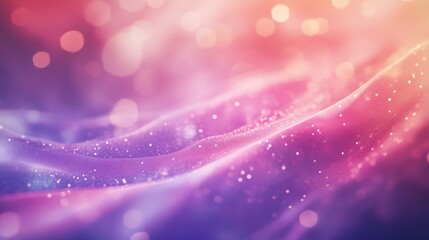 Poster - Abstract Pink and Purple Background with Glitter and Bokeh