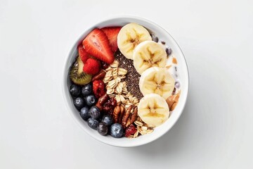 Wall Mural - Healthy fruit and granola bowl