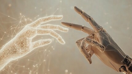 Poster - Glowing Digital Concept of AI and Machine Learning