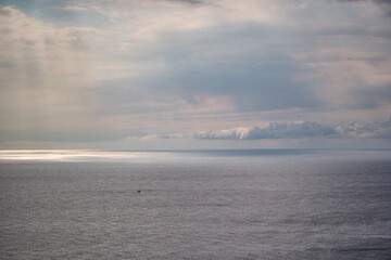 clouds over the sea